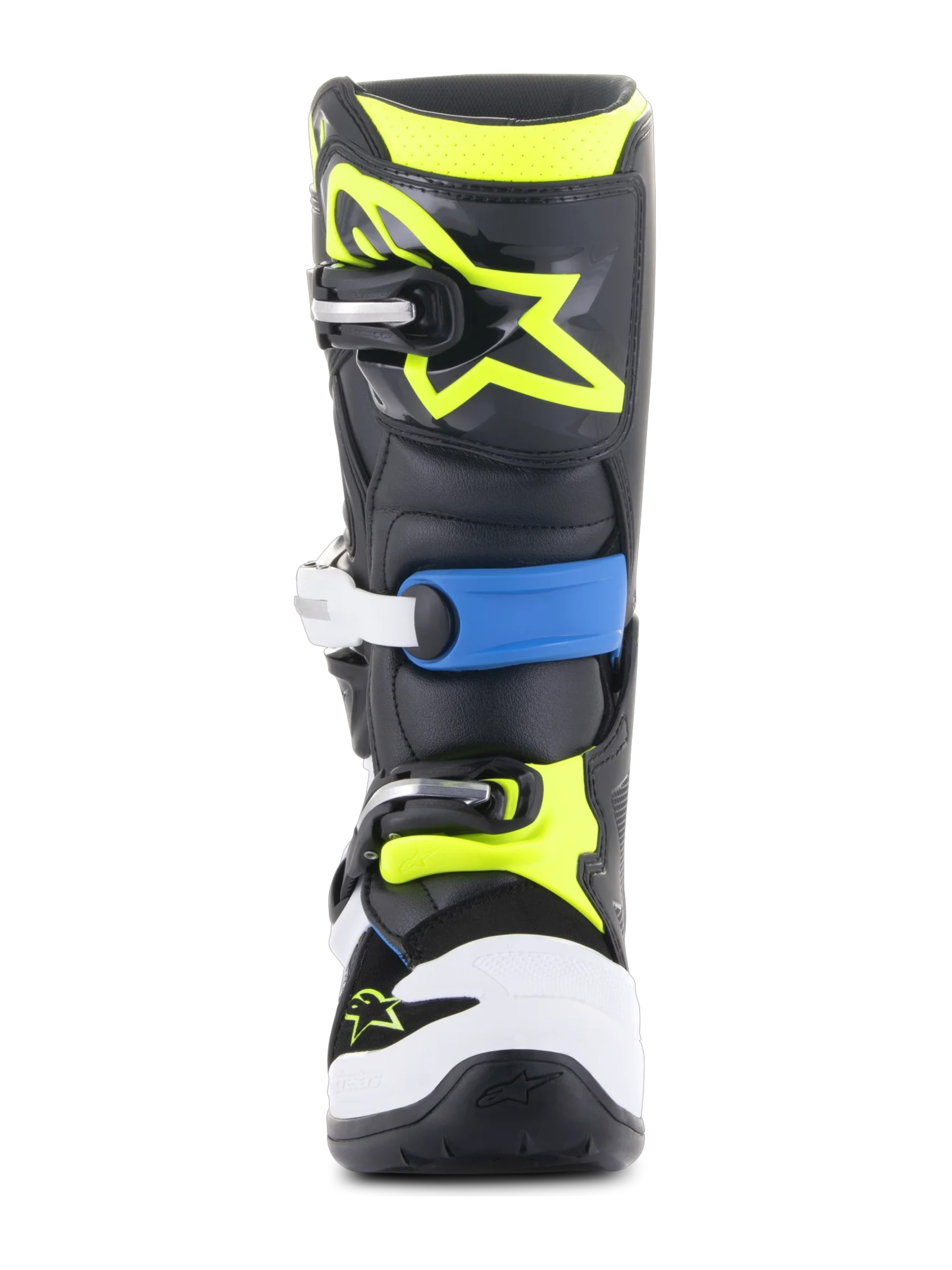 BOTA ALPINESTARS TECH 7S YOUTH NEGRO/AZUL/AMARILLO FLUOR - Imagen 5