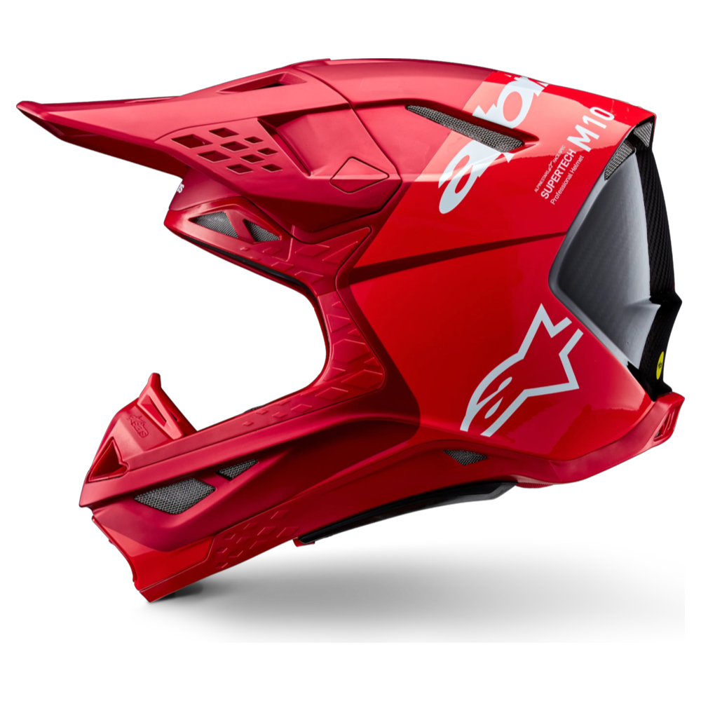 CASCO ALPINESTARS SUPERTECH S-M10 SOLID FLOOD RED FLUO - Imagen 7