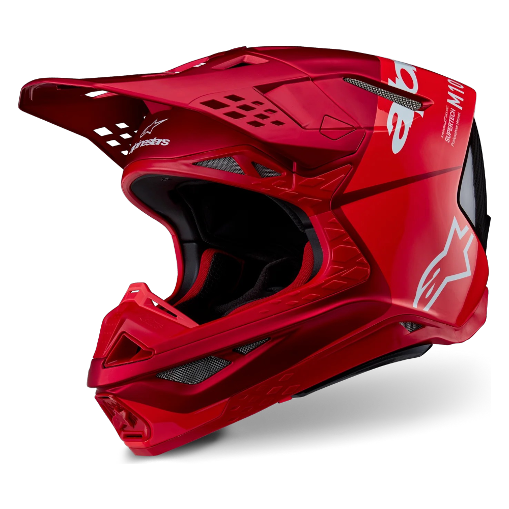 CASCO ALPINESTARS SUPERTECH S-M10 SOLID FLOOD RED FLUO - Imagen 4