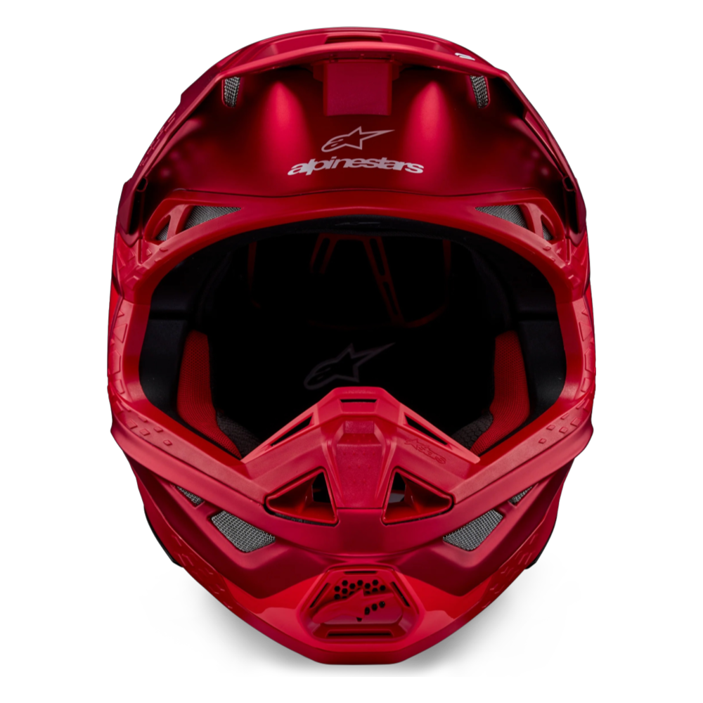 CASCO ALPINESTARS SUPERTECH S-M10 SOLID FLOOD RED FLUO - Imagen 5