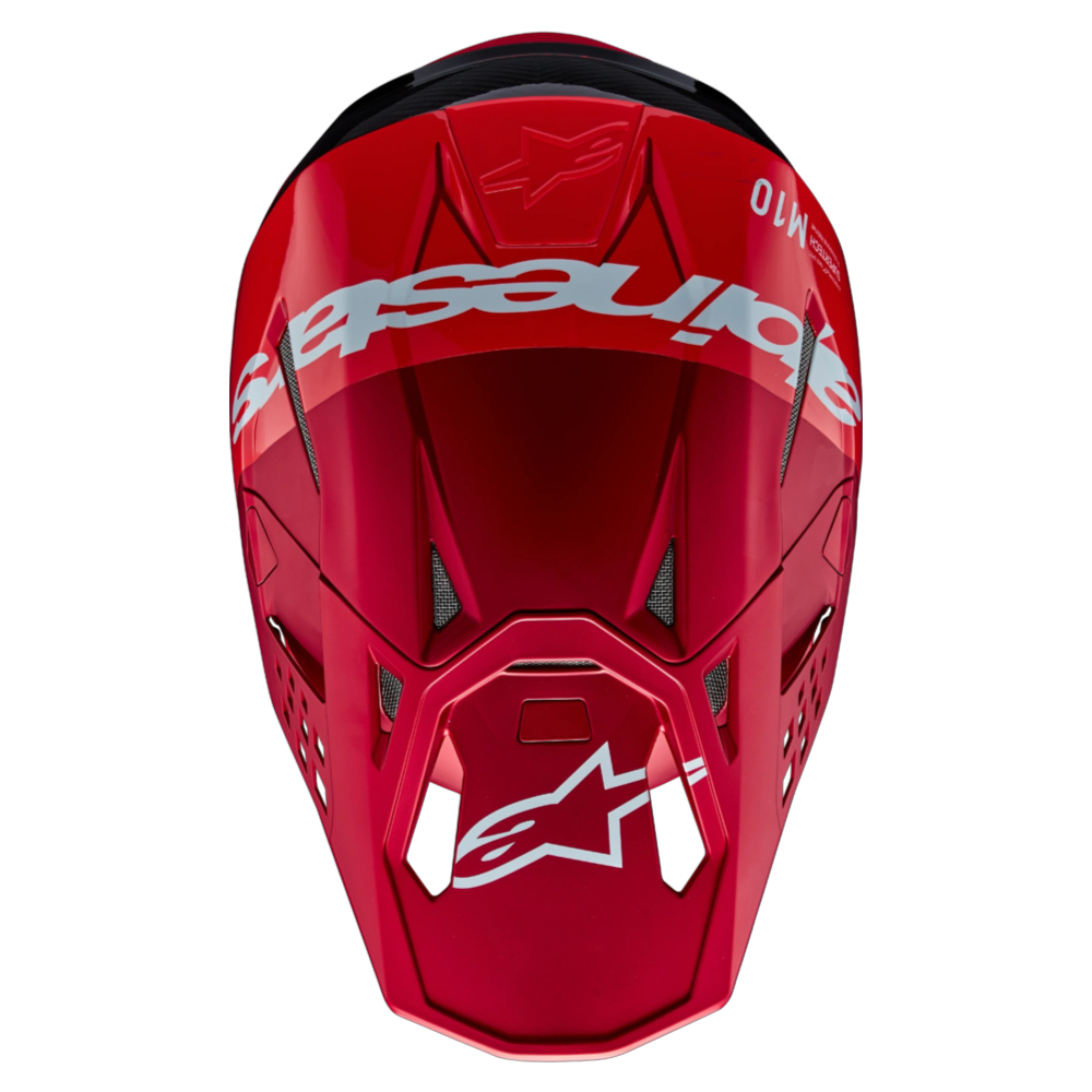 CASCO ALPINESTARS SUPERTECH S-M10 SOLID FLOOD RED FLUO - Imagen 6