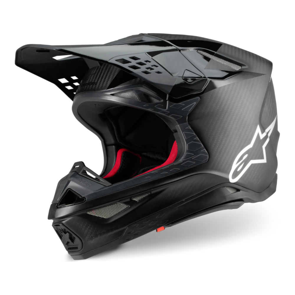 CASCO ALPINESTARS SUPERTECH S-M10 SOLID NEGRO BRILLANTE/CARBONO - Imagen 2