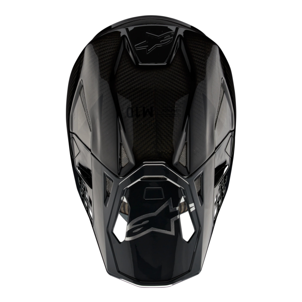 CASCO ALPINESTARS SUPERTECH S-M10 SOLID NEGRO BRILLANTE/CARBONO - Imagen 3