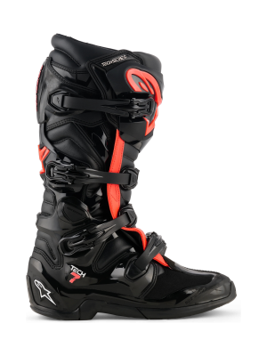 BOTA ALPINESTARS TECH 7 NEGRO/ROJO FLUOR
