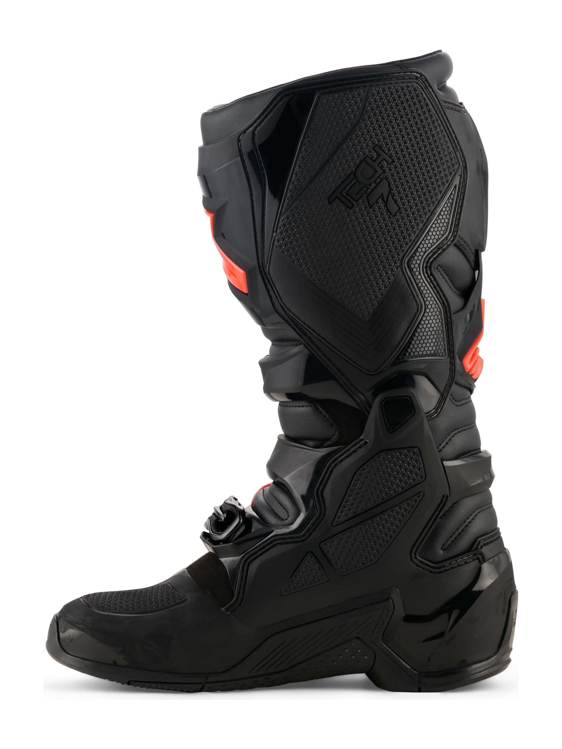 BOTA ALPINESTARS TECH 7 NEGRO/ROJO FLUOR - Imagen 4
