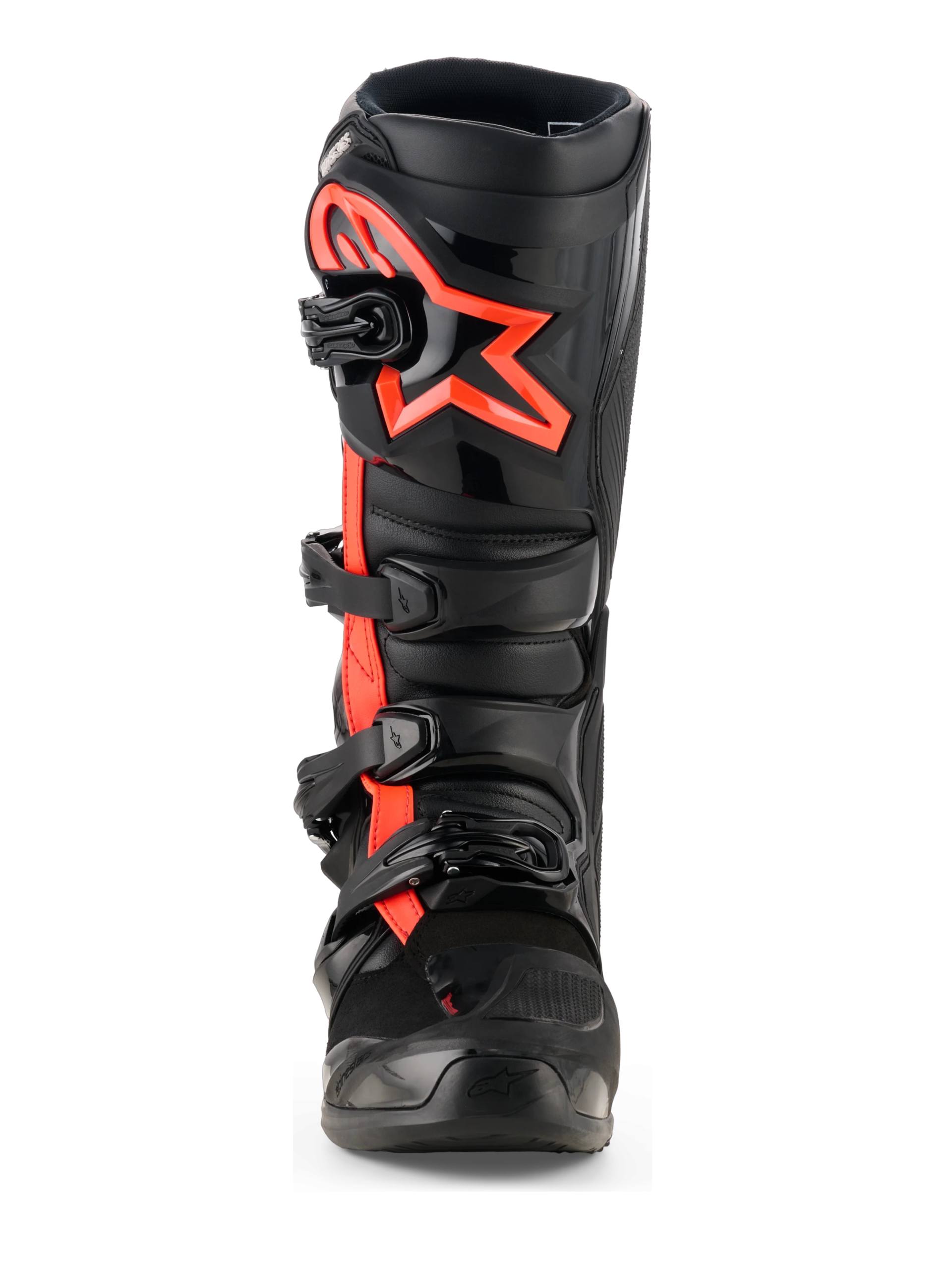 BOTA ALPINESTARS TECH 7 NEGRO/ROJO FLUOR - Imagen 3