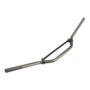 MANUBRIO ZETA RACING DUAL SPORT MEDIUM GREY (22 MM)