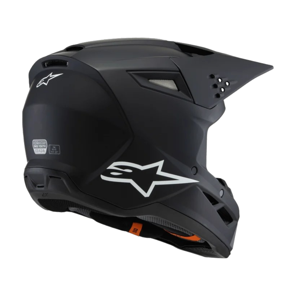CASCO ALPINESTARS SM3 YOUTH SOLID NEGRO MATE - Imagen 4