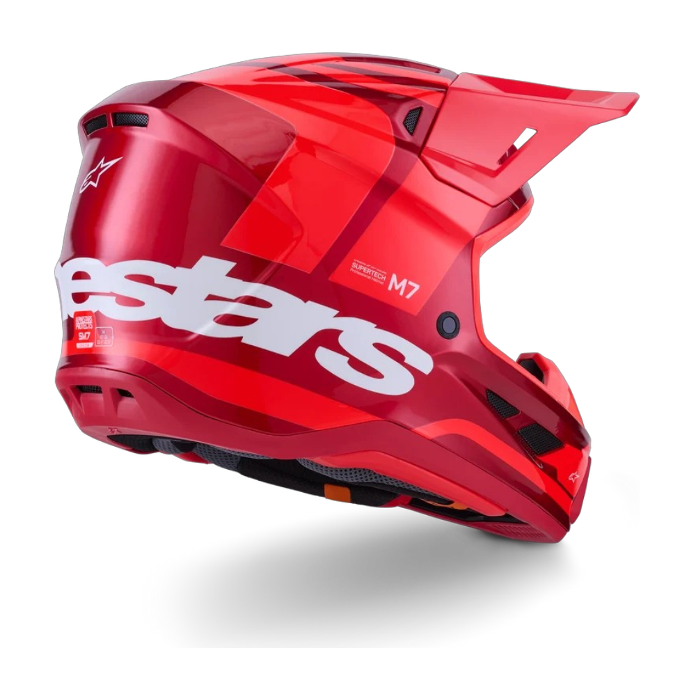 CASCO ALPINESTARS S-M7 CORE ROJO BRILLANTE - Imagen 4