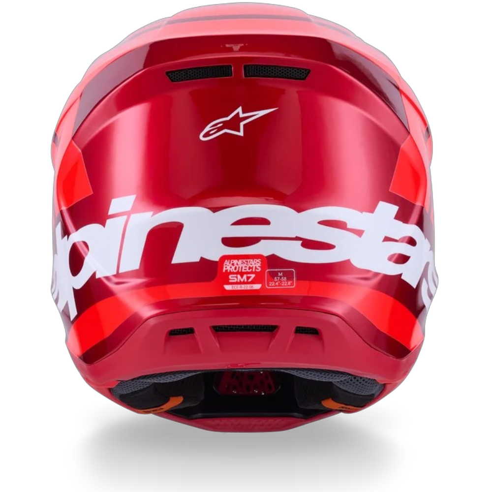 CASCO ALPINESTARS S-M7 CORE ROJO BRILLANTE - Imagen 6