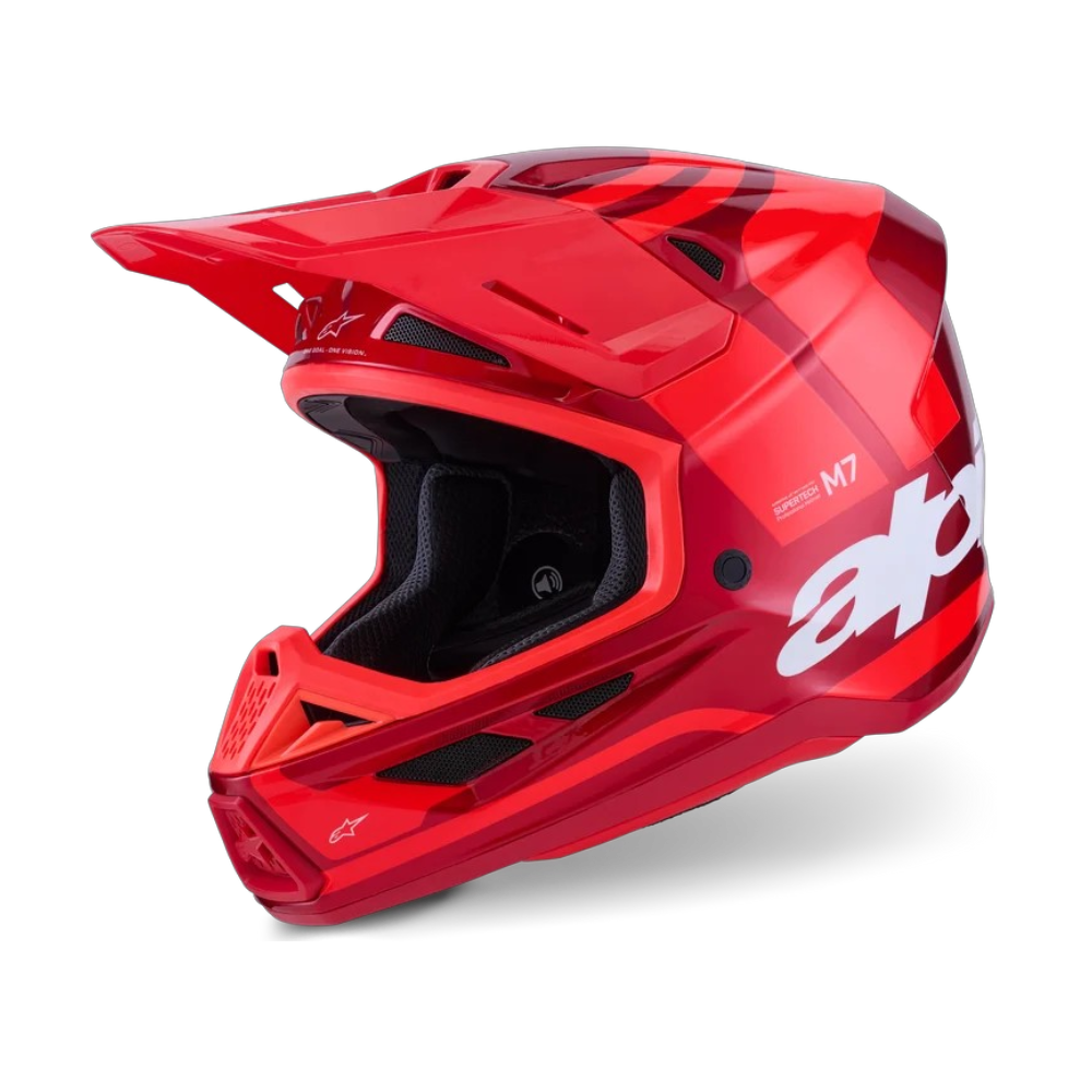 CASCO ALPINESTARS S-M7 CORE ROJO BRILLANTE - Imagen 2