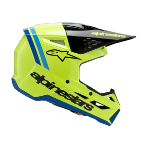 CASCO ALPINESTARS SM3 YOUTH RADIUM AMARILLO FLÚOR/NEGRO/AZUL BRILLANTE