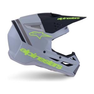 Casco Alpinestars SM3 Radium Helmet ECE06/DOT Gris/Negro/Amarillo Flúor Mate