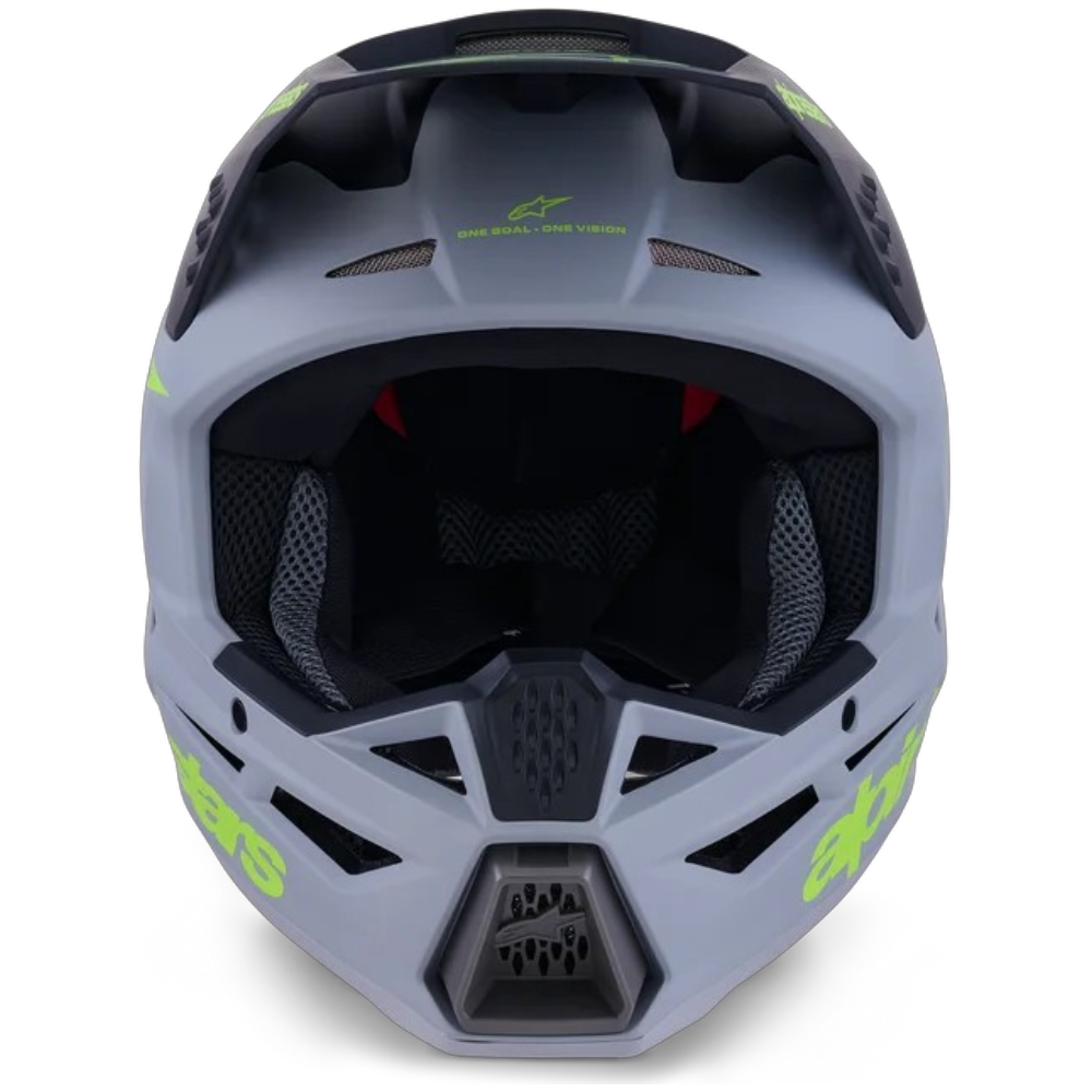 Casco Alpinestars SM3 Radium Helmet ECE06/DOT Gris/Negro/Amarillo Flúor Mate - Imagen 4