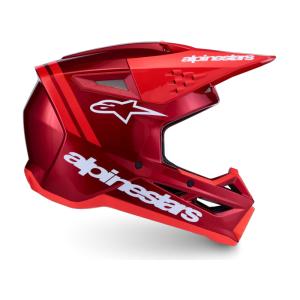 CASCO ALPINESTARS SM3 RADIUM HELMET ECE06/DOT ROJO MATE/ROJO FLÚOR/BLANCO