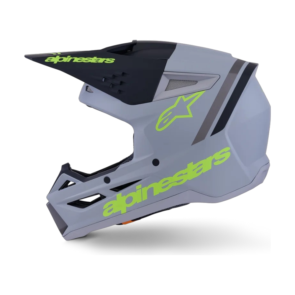 Casco Alpinestars SM3 Radium Helmet ECE06/DOT Gris/Negro/Amarillo Flúor Mate - Imagen 7