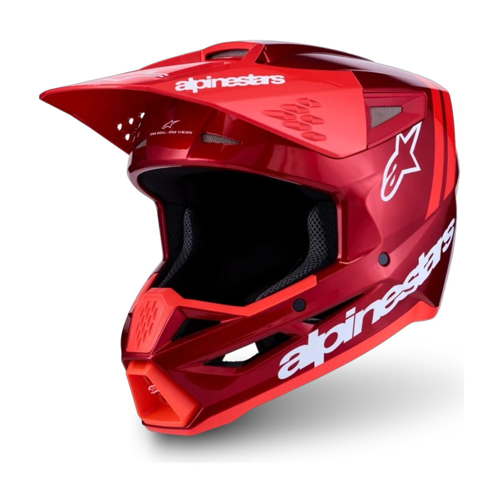 CASCO ALPINESTARS SM3 RADIUM HELMET ECE06/DOT ROJO MATE/ROJO FLÚOR/BLANCO - Imagen 2