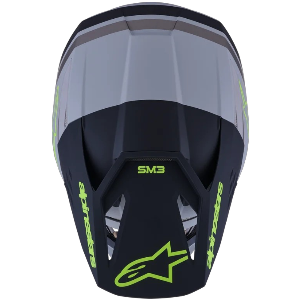 Casco Alpinestars SM3 Radium Helmet ECE06/DOT Gris/Negro/Amarillo Flúor Mate - Imagen 3