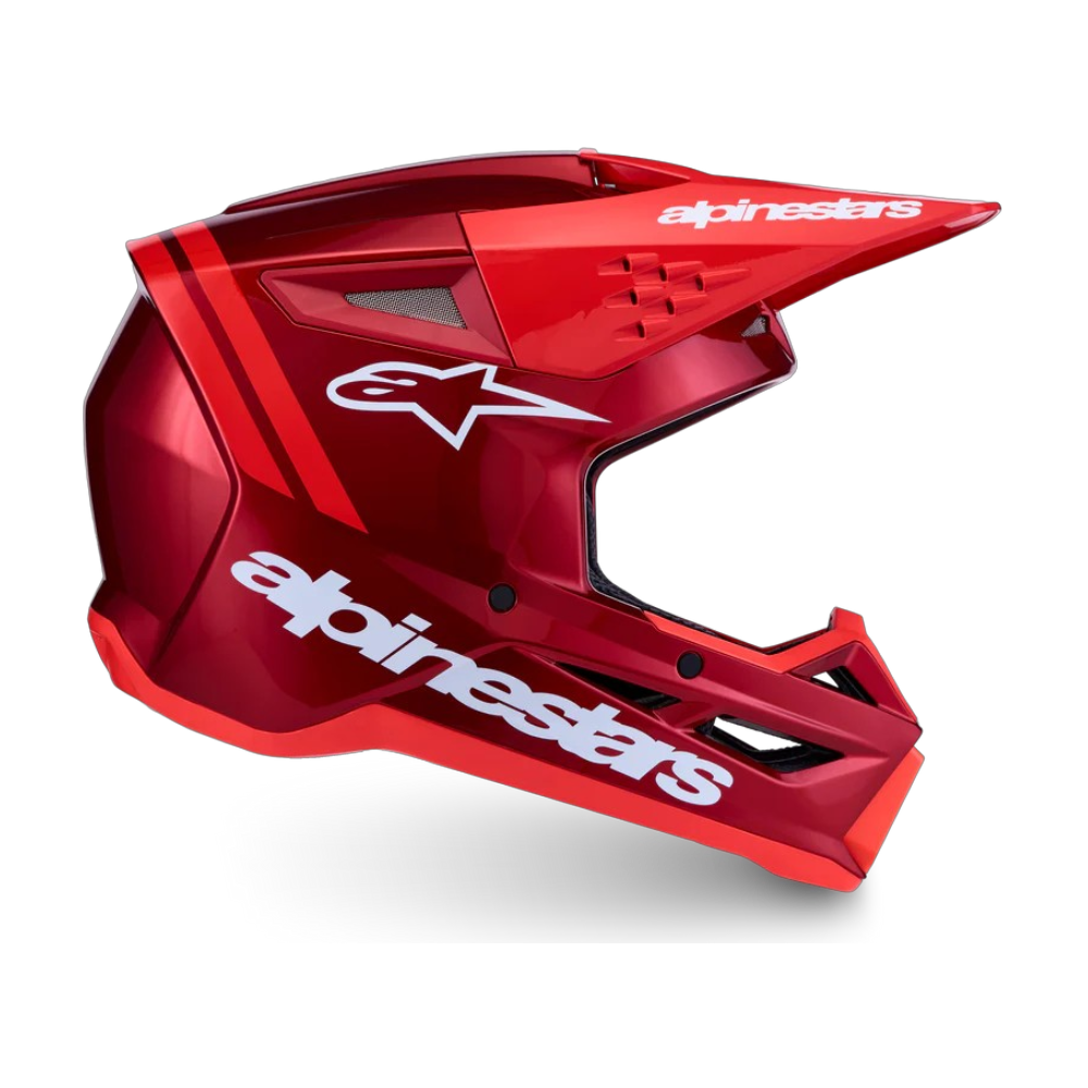 CASCO ALPINESTARS SM3 RADIUM HELMET ECE06/DOT ROJO MATE/ROJO FLÚOR/BLANCO