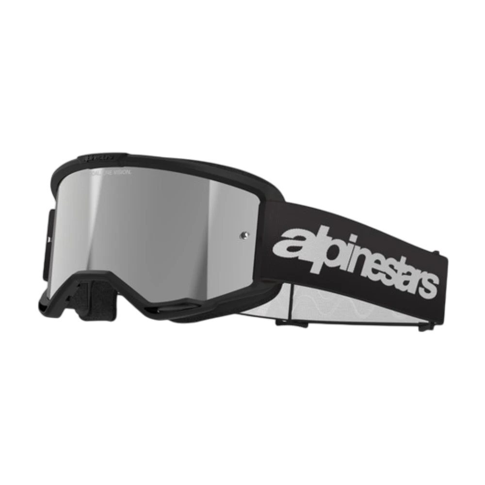 ANTIPARRA ALPINESTARS ESPEJADA VISION 3 WORDMARK NEGRO/PLATA