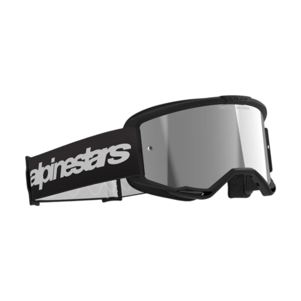 ANTIPARRA ALPINESTARS ESPEJADA VISION 3 WORDMARK NEGRO/PLATA - Imagen 4