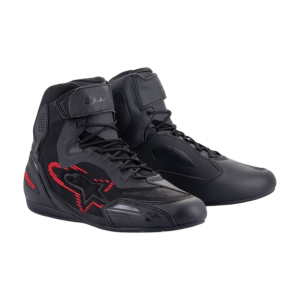 BOTA ALPINESTARS FASTER 3 RIDEKNIT NEGRO/GRIS OSCURO/ROJO BRILLANTE