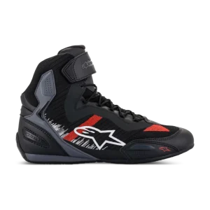 BOTA ALPINESTARS FASTER 3 RIDEKNIT NEGRO/GRIS/ROJO BRILLANTE
