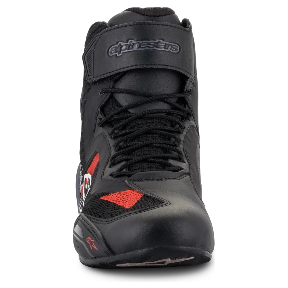BOTA ALPINESTARS FASTER 3 RIDEKNIT NEGRO/GRIS/ROJO BRILLANTE - Imagen 6