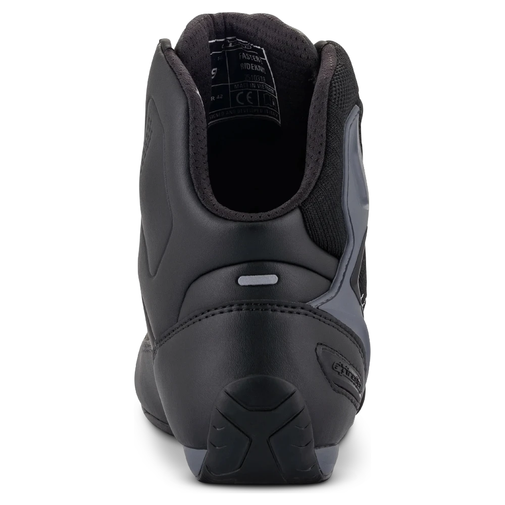 BOTA ALPINESTARS FASTER 3 RIDEKNIT NEGRO/GRIS/ROJO BRILLANTE - Imagen 4