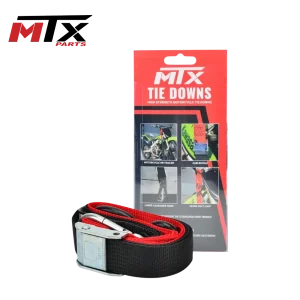 TIE DOWNS MTX C/TIRANTE 1.5” HEAVY DUTY NEGRO/ROJO